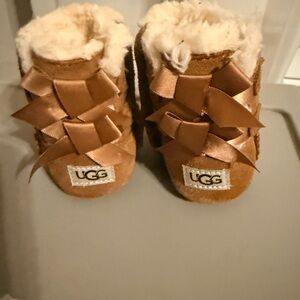 UGG Infant Booties in Brown and Cream